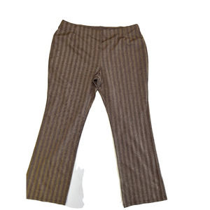 New York & Co. Brown and Tan Stretch Slacks Size XL